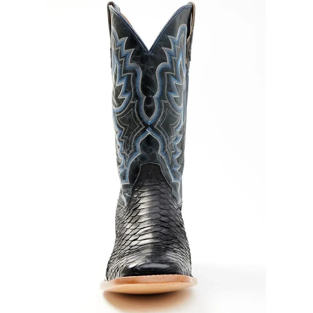NEW‎ Cody James Black Python Western Boots Square Toe Exotic Cowboy Rodeo 9D